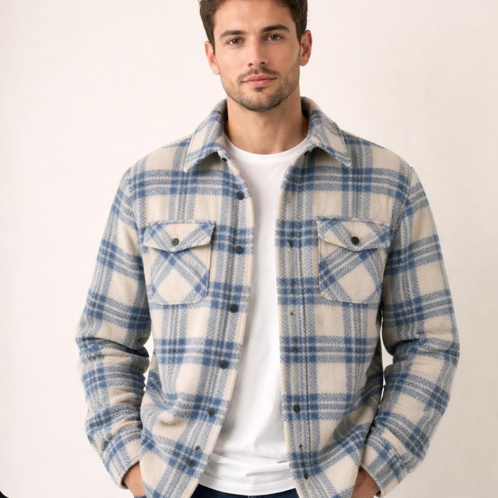 O'Neill Super Fleece Arctic Check Men’s Size Large - Picture 1 of 8